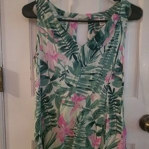 Silken sleeveless top